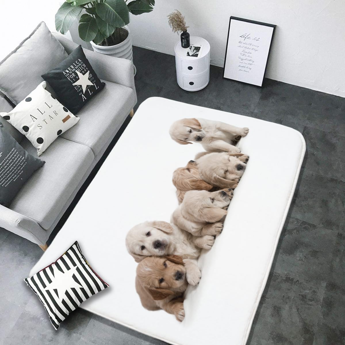 Amazon.co.jp: カーペット ゴールデンレトリバー かわいい いぬ 犬